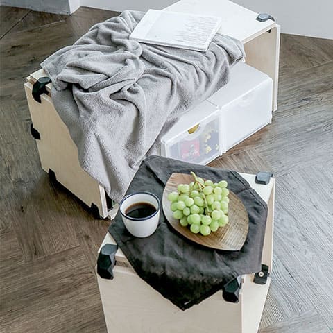 PlayWood. Sitzbänke und Hocker zum selberbauen.